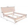 Designová postel Cobra 180x200cm přírodní mango