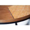 Designový stolek Oak Elegance 45 cm černý rám