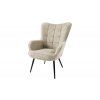 Designové retro křeslo Scandinavia Teddy greige