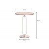 Elegantní příruční stolek Elegance 60 cm industriální styl