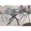 Designový kulatý jídelní stůl Alli 120cm se sklokeramickou deskou