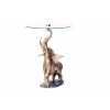 Stylový příruční stolek Elephant 75cm mramor/zlatý