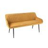 Stylová čalouněná lavice Turin 160cm žlutá