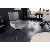 Designová otočná židle Alpine šedá světle šedá