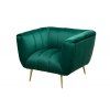 Designové křeslo Classy smaragdové