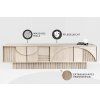 Designový TV stolek Circle Deco 200cm mango bílé
