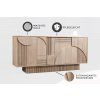 Designový příborník Circle Deco 170cm mango bílé