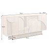 Designový příborník Circle Deco 170cm mango bílé