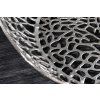 Designový konferenční stolek Spin 40cm stříbrný