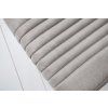 Designová židle Big Aston stone/nerez s područkami