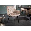 Designová židle Milla champagne samet