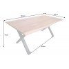 Masívny jedálenský stôl Mammut X 180cm doska akácie 26mm