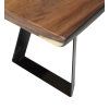 Industriální lavice Suar 126cm dřevo/kov