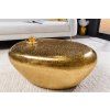 Konferenční stolek Stone 75 cm zlatý hliník