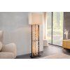 Stylová stojací lampa Euphoria s béžovým textilním stínidlem