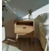 Skandinávský noční stolek Scandi 55cm z masivu