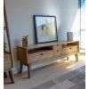 Designový TV stolek Scandi z masivu Mindi 140 cm