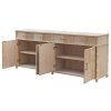 Designová komoda s otevřenými dvířky