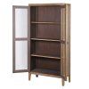 Komoda z MDF s otevřenými dvířky