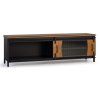Elegantní TV stolek Zanzibar mango industriální design