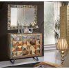 Designové nástěnné zrcadlo Diamante 100x80cm barevné