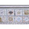 96619 7 vintage orientalni truhla basha 146cm bila bronz