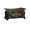 96967 6 orientalni drevena truhla mundi 83cm cerna