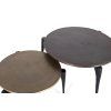 Set 2 kulatých designových stolků Viviana 82cm- industrial