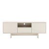 Designový TV stolek Salon White s mramorovým dekorem