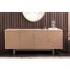 Designový moderní příborník Salon Natural se čtyřmi dvířky.
