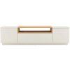 Moderní TV stolek Syrakus 160 cm White Natural
