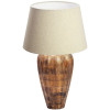 Stylová stolní lampa z mangového dřeva